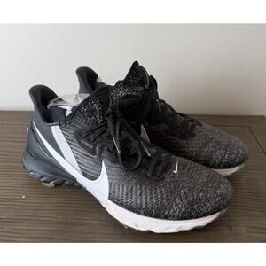 Nike Mens 10 Air Zoom Infinity Tour Black Platinum White Golf Shoes CT0540-001